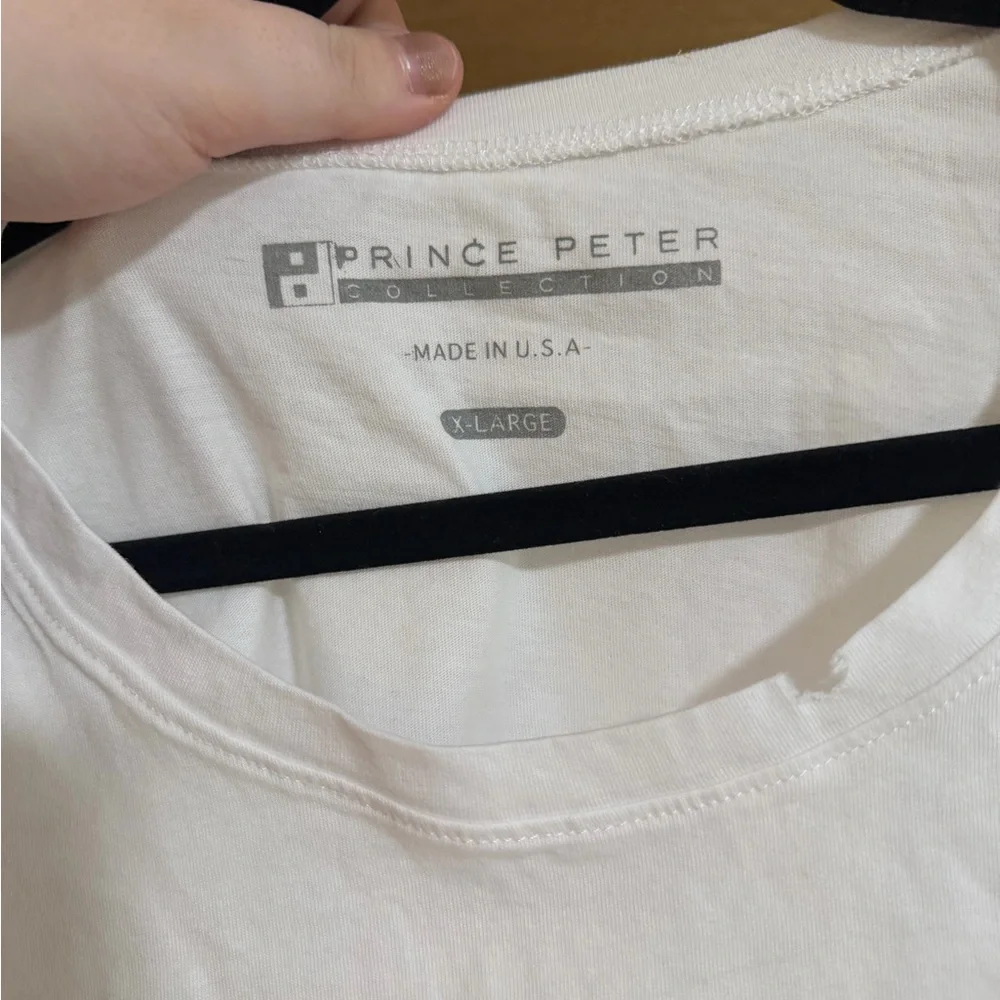NWT Prince Peter Collection Distressed Crop Evil Eye Tee - Picture 2 of 7